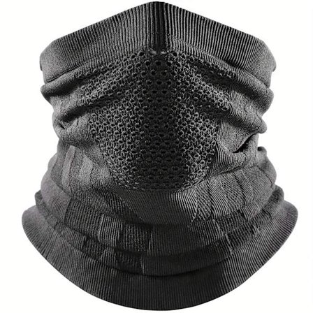 Vinter Pustende Komfortabelt Termisk Strikket Skjerf Ansiktsmaske for Ski, Sykling, Jakt, Vandring, Klatring, Løping 7