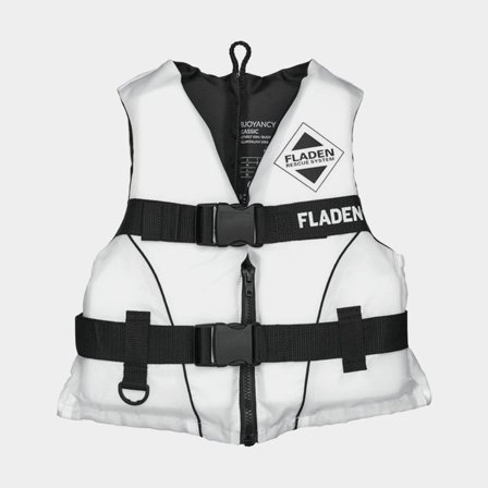 Chaleco de navegación Fladen Fishing FRS 50N, blanco, Medium (50 - 70 kg)
