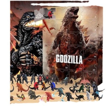 Julekalender Godzilla Julekalender Blind Box Legetøj