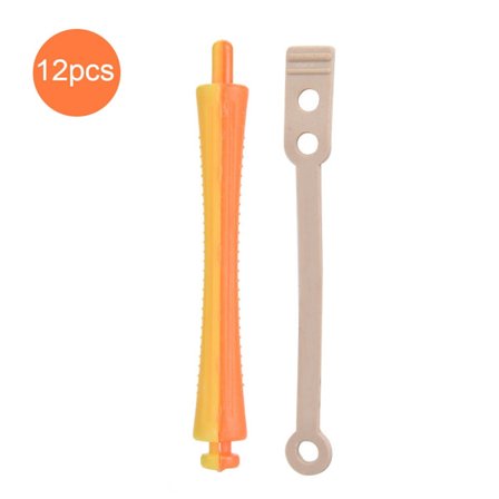 12 stk. Varme Permanent Krøller Hår Ruller med Elastik SH-3