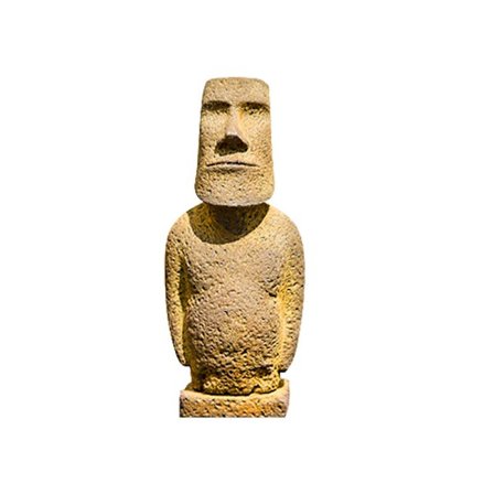 Nordisk Påskeøen Moai Hoved Skulptur Statue, Håndlavede Resin Figur Ornamenter med Tekstureret Sten Look, Dekorativ Kunstindretning til Bogreol, Te