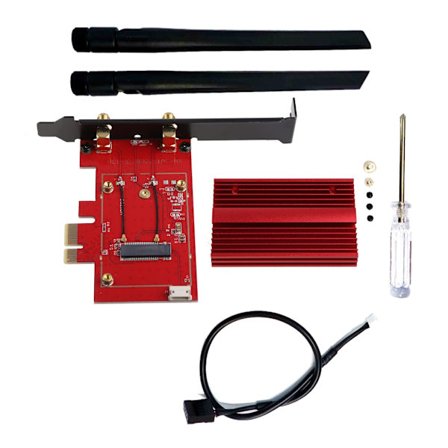 Pcie-1x Till m.2 Ngff-Ekey Mini Mini Wireless Wifi Nätverkskort Adapterkort