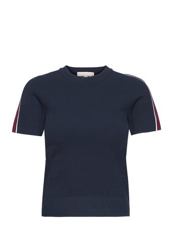 Txtr Logo Tape Ss Swtr Blue Michael Kors