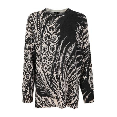 Etro Round-neck Strik Sort, Dame Striktrøjer