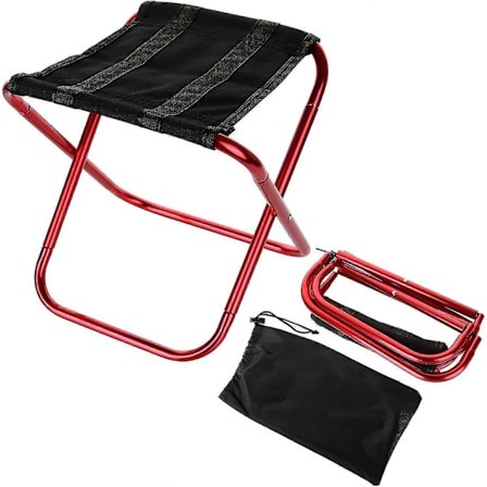 Camping Fällbar Pall, Mini Utomhus Bärbar Fällbar Campingpall Med Bärväska För Utomhus, Fiske, Picknick