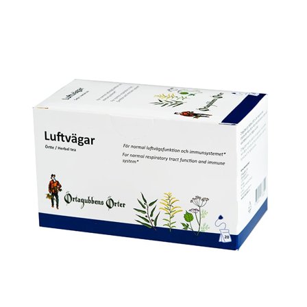 Örtagubben Luftvägar 20 Tepåsar