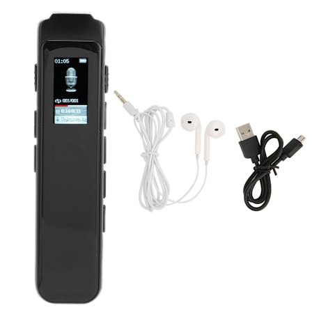 N1 Digital Diktafon Stemmeaktiveret Mini Lydoptager med USB-opladning MP3-afspilning 8GB
