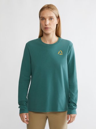 Klättermusen Runa Commitment 2.0 LS T-Shirt Damen - Frost Green - Women's - XXS