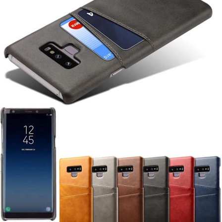 Samsung Note9 -kotelo suojakotelo nahka kortti Visa Mastercard -
