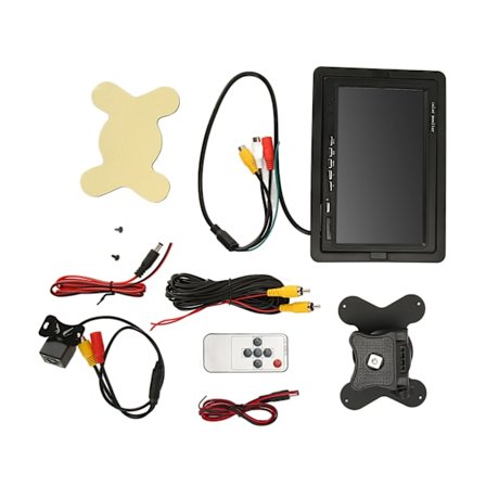7-tommers TFT LCD Bil Ryggekamera Monitor Nattsyn IR Fjernkontroll Backup Skjerm for Bobiler Pickuper