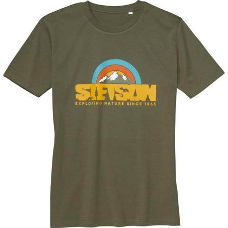 Stetson T-Shirt Outdoor Men ́s short-sleeved sweaters Green L