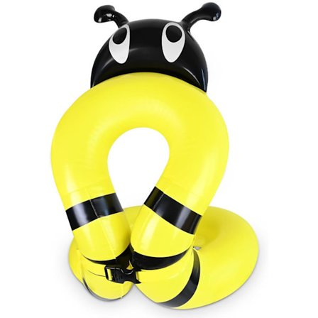 Kids Swimming Bee Floaties för pojkar och flickor 3-6 år, uppblåsbar flytväst Sea för barn strandpool