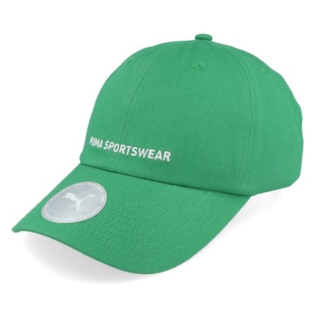 Puma - Green - unconstructed - Cap - Sportswear Cap Green Dad Cap - Hatstore