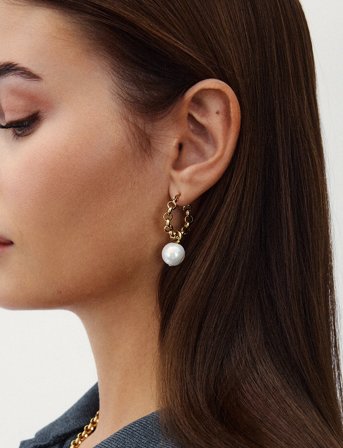 Edblad Lexie Hoops Gold - Gold - ONE SIZE