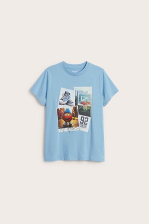 Kappahl | T-shirt med tryck | Mörkblå