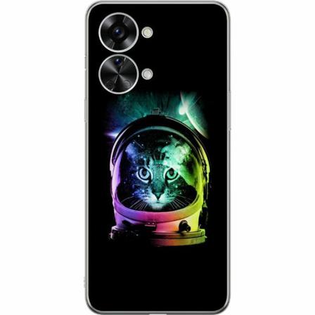 Oneplus Nord 2t Genomskinligt Skal Space Cat