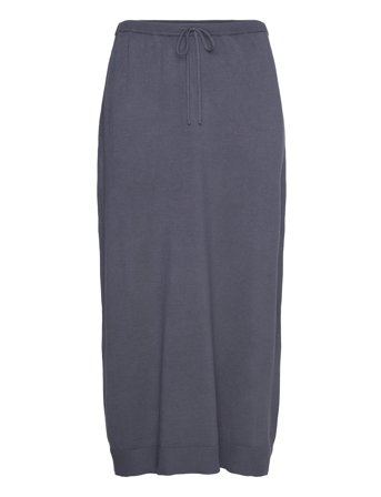 Srepira Midi Skirt Knit Blue Soft Rebels