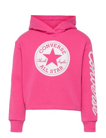 Cnvg Chuck Patch Crop Hoodie Hoodie Trøje Lyserød Converse