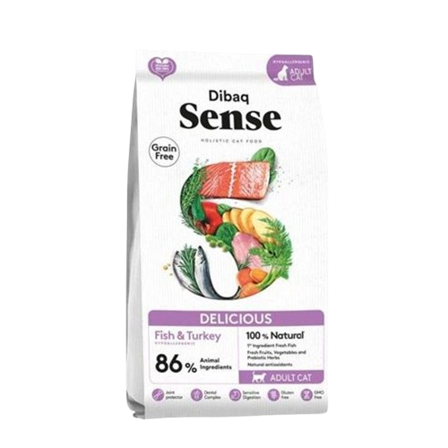 DIBAQ - Cat Sense Grain Free Delicious Fish & Turkey 6 kg - Katt - Kattefôr & kattemat - Tørrfôr for katt - ZOO.no