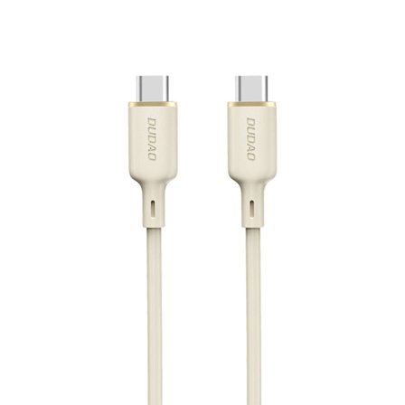 Dudao L7SCC USB-C - USB-C Kabel 100W 2m - Beige