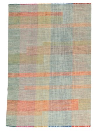 Tissé À La Main Kilim Moderne Tapis 245X349 De Laine Vert/Jaune Foncé Grand
