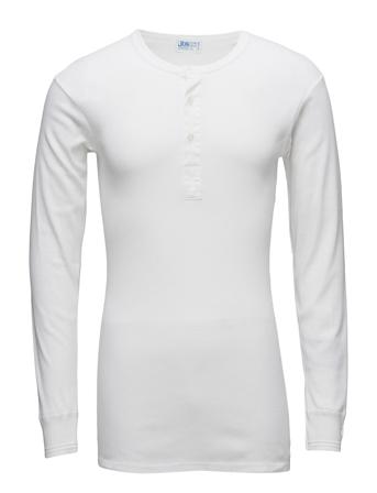 Original Longsleeve Buttons T-Langærmet Skjorte Hvid JBS