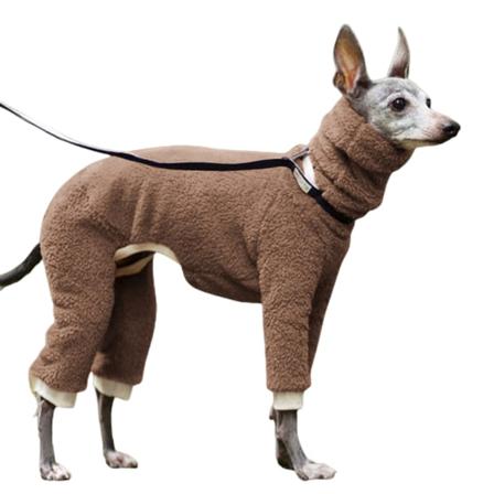 Long Legs Hotterdog Pet Dog Coats Plysch Snygg Varm Mysig Vinter brown XL