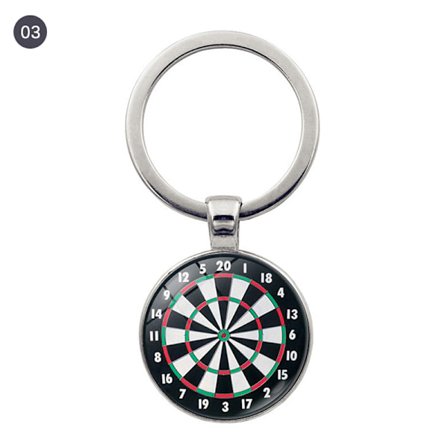 Fashion Dart Target Pendant nøglering Digital Target nøglering Ca