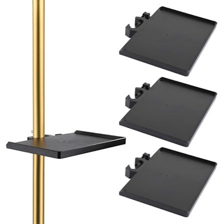 3 st Växttält Hörn Hylla, Kraftig Växttält Stolpfäste Hylla Lätt att Installera för Alla Storlekar av Växttält Stolpar (Upp till 25mm)