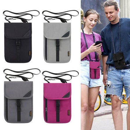 RFID Blokerende Pas-Taske Pung Tegnebog GRÅ