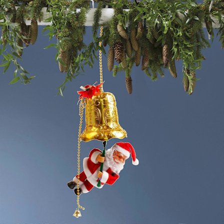 Klatrende Julenissen Julepynt Klatrer Opp Og Ned Julenissen Med Lys Musikk Og Lyd