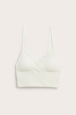 Kappahl | Stanik bez fiszbin Offwhite S | Offwhite