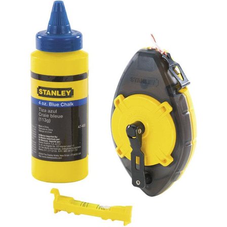 STANLEY 0-47-465 PowerWinder Loddsnor med kritt, Måleinstrumenter