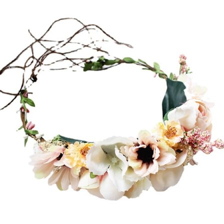 AVEKI Kvinnor Flickor Blomsterkrona Bröllop Eucalyptus Halo Bröllop Blommig Hårband Fotografering,GSG-033