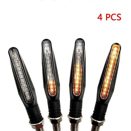 4 stk. Motorcykel Blinklys Led Lys Flydende Vand Signal Lampe Til Suzuki Rm250 Rm 85 Dl650 Dl 1000 650 Gsr600 Gsr750 Gsxs750