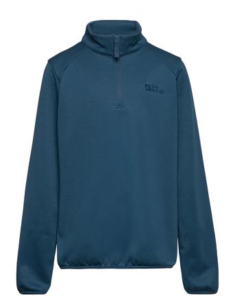 Aktivo Halfzip K Sweat-shirt Genser Blå Jack Wolfskin*Betinget Tilbud