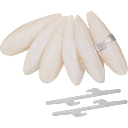 6 Stykker Blæksprutteben Tyggelegetøj Fugle Papegøjer Tyggelegetøj med Metal