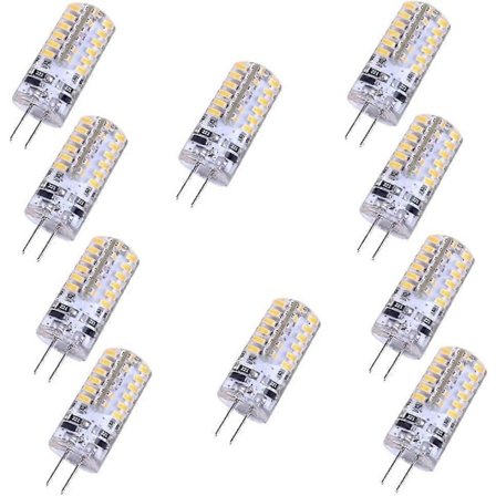 10 st LED G4 Ampullampa, G4 LED-lampa, 3 W LED-lampa, 2900 K, Flimmerfri, Ej dimbar, G4 LED-lampa, Varmvit, DC12V