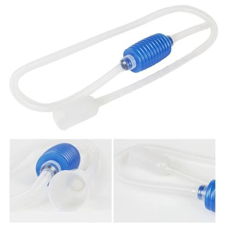 Akvarie Siphon Akvarie Siphon Pumpe Semi-Automatisk Vandskifter Grus Vandfilter Tilbehør 1stk (1,7m)