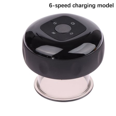 Smart elektrisk kopping massage sug vakuumskrapningsterapi 6-Gear