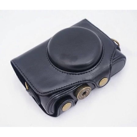 PU Kamerapose Beskyttende Etui for Canon PowerShot SX720 SX730 SX740 HS med Skulderstropp - Perfekt