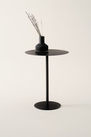 Jotex - Sidebord Svart marmor izmir/røykfarget mattsvart - HEBY - Kjøp Sidebord & småbord hos Jotex