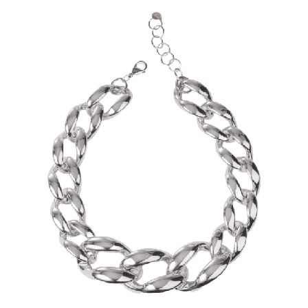 pfgSTOCKHOLM Chunky Halsband Silver Unisex ONESIZE