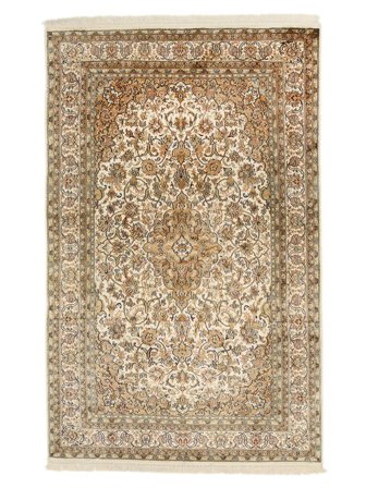 Tapis D'orient Cachemire Pure Soie 123X193 (Soie, Inde)