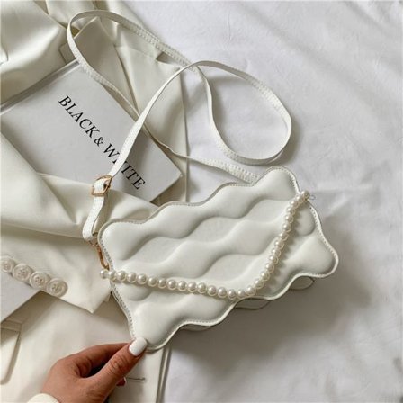 New Wave Pattern Dame Taske One Shoulder Bag HVID