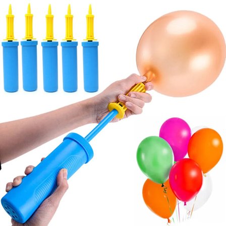 5 stk. manuell ballongpumpe, ballongluftpumpe, ballongpumpe ballongbryllup, bursdagsfestdekorasjon