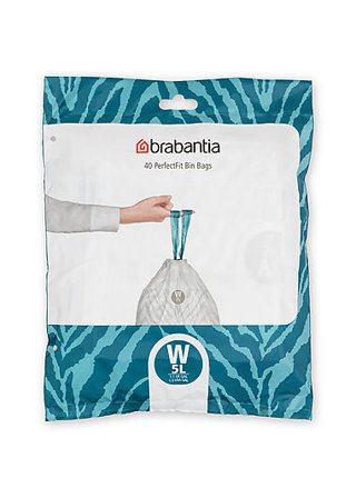 BRABANTIA Avfallspose PerfectFit W 40stk 5l