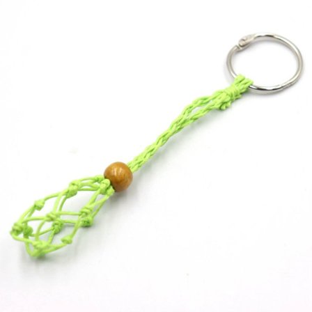 Tom Stenholder Nøglering Krystal Healing Stone Net Nøglering