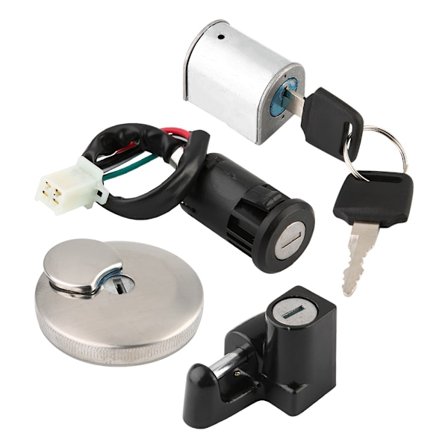 Tændingslås Brændstoftankdæksel Lås Hjelmlås Tyverisikringslås til Honda Monkey Ape