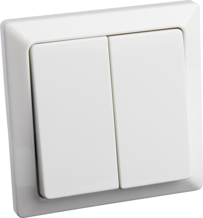 Gelia 4000036022 Strømbryter innfelt, dobbeltrapp, Strømbrytere & vegguttak